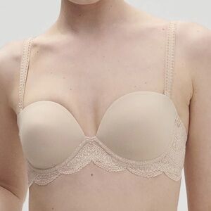 Simone Perele Karma Underwire Strapless 34E Peau Rose